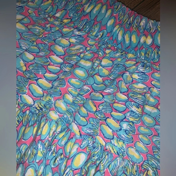 Lilly Pulitzer Ricky Multi Clam Jam Tiered ruffled  Pull on skirt spring M $89 - Picture 8 of 9